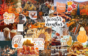 Fall Seamless Pattern Sweater Weather Thanksgiving