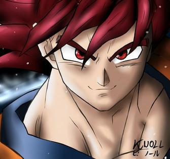 Goku Ssj Dios God Dragon Ball Z By Knoll94