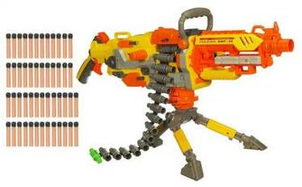 Amazon Nerf N Strike Vulcan Ebf Dart Blaster With Bonus