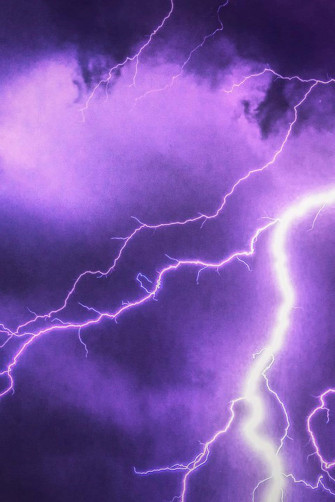 Purple Lightning Wallpaper
