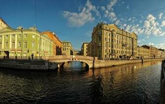 Wallpaper St Petersburg Russia Building River Neva