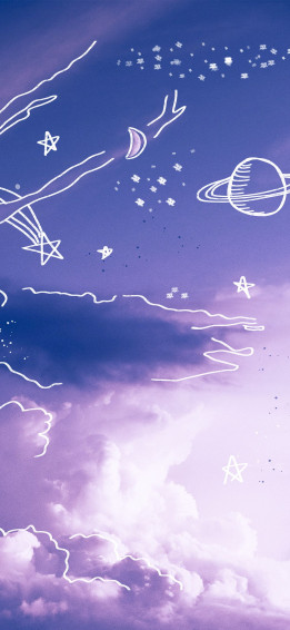 Aesthetics Purple Wallpaper