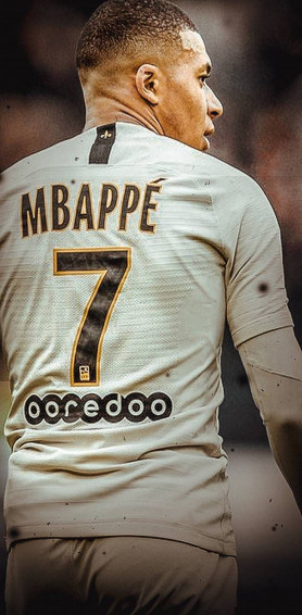Kylian Mbappe 4k White Jersey Number Wallpaper