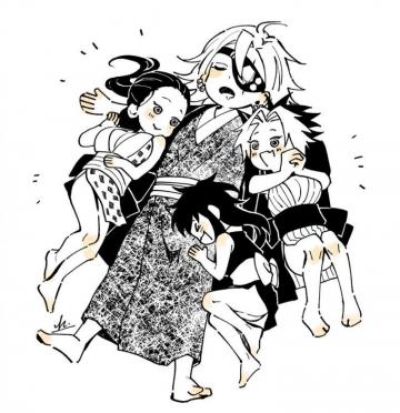 Kimetsu No Yaiba Azui Tengen Makio Suma And Hinatsuru Anime