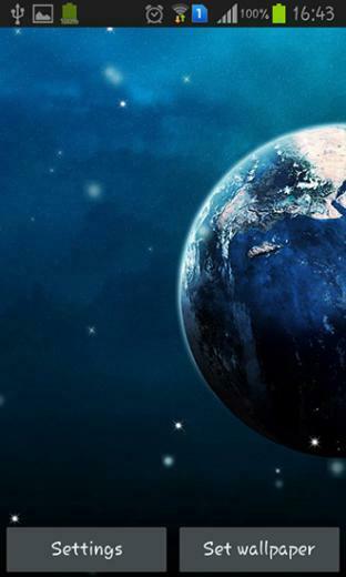 Earth From Moon F R Android Spielen Live Wallpaper Die Erde Vom Mond