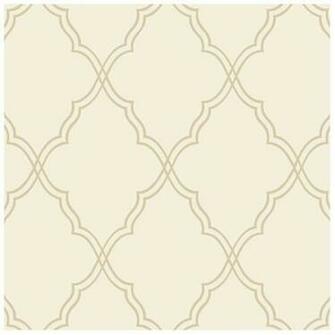 Candice Olson Ii Moroccan X Trellis Foiled Wallpaper Pearl