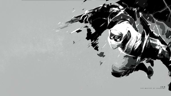 Shockblade Zed Minimalistic Fan Art League Of Legends Wallpaper