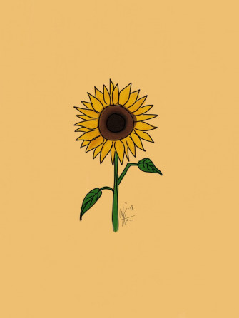 Yellow Aesthetic Sunflowers HD Wallpaper