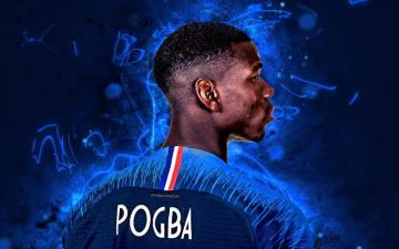 Wallpaper Paul Pogba Back France National Team