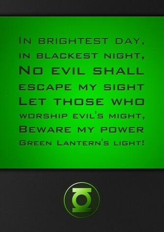 Greenlantern Oath By Parigraf