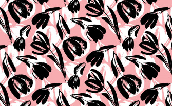 Pink Black And White Wallpaper