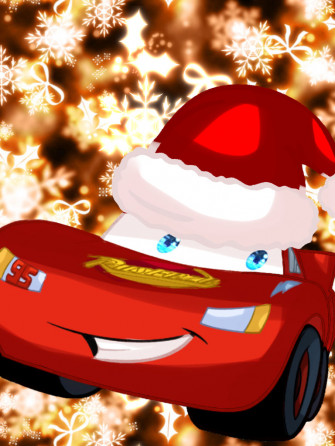 Lightning Mcqueen In His Santa Hat By Valleyandfriends1426 On