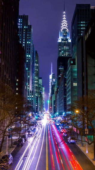 City Night Street Wallpaper