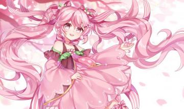 Anime Vocaloid Hatsune Miku Sakura 1080p Wallpaper