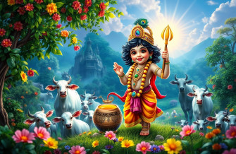 Natkhat Krishna HD Wallpaper