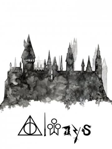 Harrypotter Harry Potter Wallpaper Hogwarts Silhouette