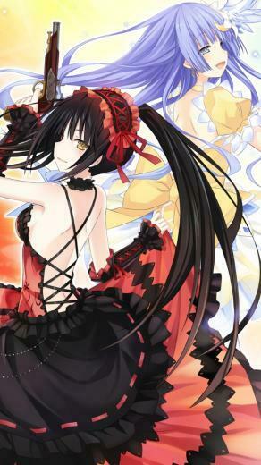Date A Live Kurumi Tokisaki iPhone Wallpaper Miku Izayoi