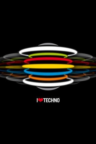 Techno Six iPhone Wallpaper