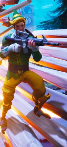 Fortnite Battle Royale 4k Christmas On Dog iPhone Wallpaper