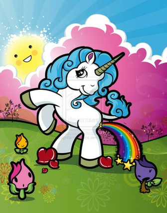 Unicorn Pooping Rainbow