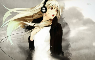 Girl With Headphones Wallpaper Fantasy