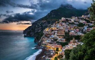 Wallpaper Italy Positano Amalfi Coast Image For Desktop