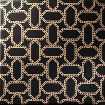 Wallpaper Black Tile Floor