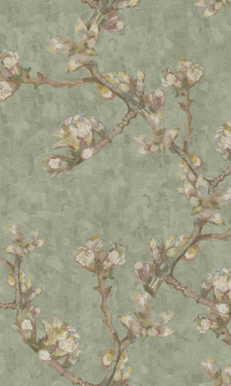Sage Green Vintage Almond Branches Wallapper Walls Republic Us