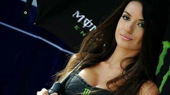 Girl HD Motorcycle Umbrella Wallpaper