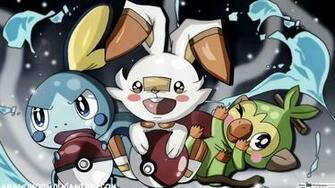 Pokemon Sword And Shield Grookey Scorbunny Sobble HD Wallpaper
