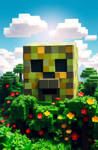 Minecraft Wallpaper Creeper Head