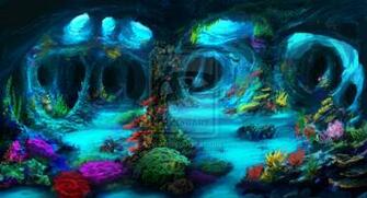 Beautiful Underwater Caves Wallpaper Commission