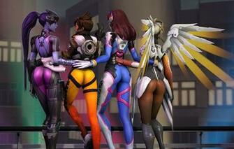 Wallpaper Overwatch D Will Hana Song Track Mercy Angela Ziegler