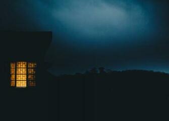 House Window Haze Dusk Dark Evening Light Stock Photos