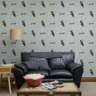 Chicago White Sox Logo Pattern Gray Officially Licensed