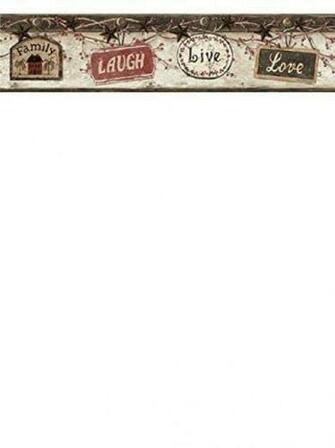 Chesapeake Ctr63152b Kinsey Black Live Laugh Love Wallpaper Border