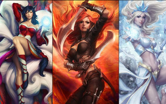 League Of Legends Girls Computer Wallpaper Desktop Background