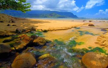 Bali Hai Stream Kauai Hawaii Beach Wallpaper