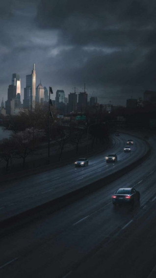 New York City Sunset iPhone Wallpaper
