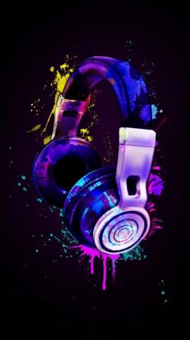 Headphones Wallpaper Papel De Parede Musical Pap Is
