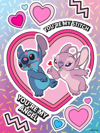 Valentine S Day Stitch And Angel Wallpaper Desktop iPad