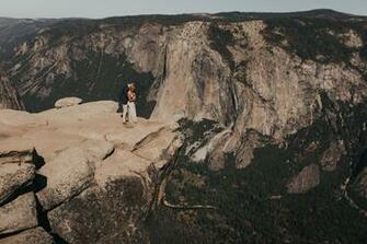 Yosemite Adventure Elopement Inspiration Taft Point Cliffside