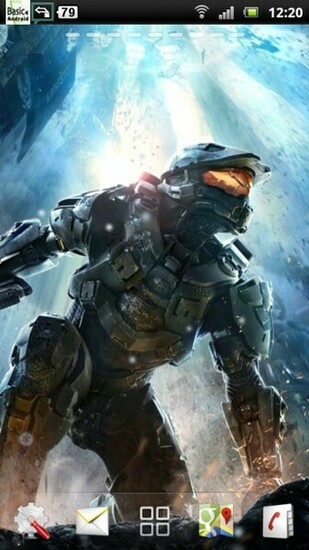 Halo Lwp Wallpaper Master Chief John Space Marine Machine Gun