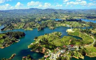 Guatape Antioquia Colombia City Wallpaper HD For Desktop