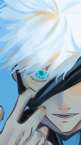 Satoru Gojo Eyes Jujutsu Kaisen Wallpaper iPhone Phone 4k 5540e