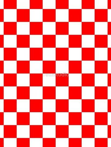 Ultimate Red And White Checkerboard Pattern iPhone Case By