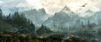 Skyrim Landscape By Tnounsy
