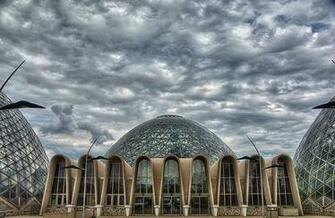 Above Wisconsin Sky Wallpaper Steel Domes Under A Gunmetal In