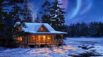 Winter Cabin Wallpaper Newsmov