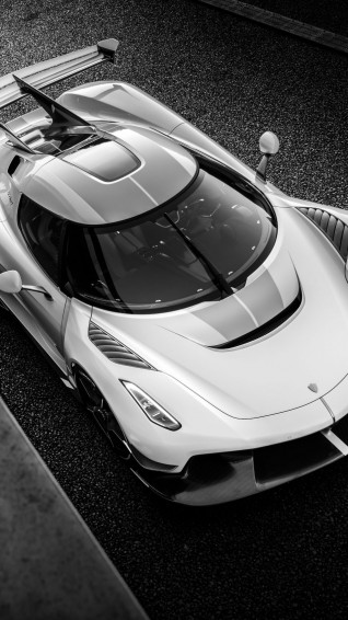 Koenigsegg Jesko Prototype Black White 4k Ultra HD Mobile